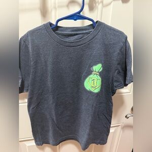 Baseball Lifestyle 101 Youth Boys Size Small Bag Chaser  T-Shirt gray& green